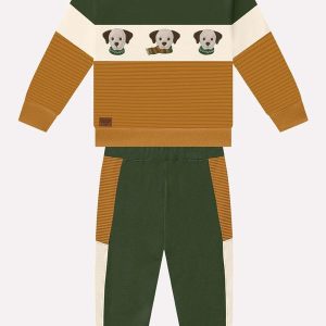 Conjunto Infantil Menino Bordado Amarelo