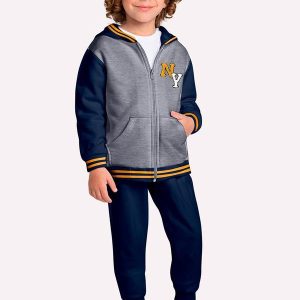 Conjunto Infantil Menino Bordado Cinza