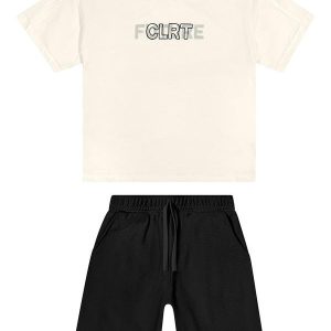 Conjunto Infantil Menino Bordado Future Bege
