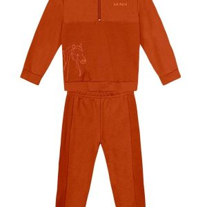 Conjunto Infantil Menino BordadoMarrom