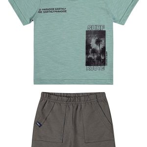 Conjunto Infantil Menino Curto Surf Verde