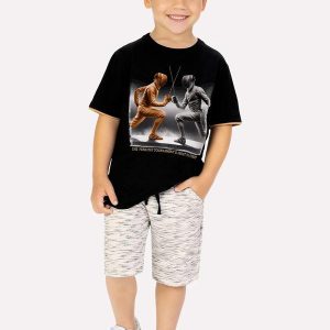Conjunto Infantil Menino Esgrima Preto