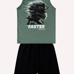 Conjunto Infantil Menino Estampa Verde