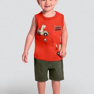 Conjunto Infantil Menino Laranja
