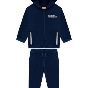 Conjunto Infantil Menino Lettering Azul