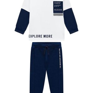 Conjunto Infantil Menino Lettering Branco