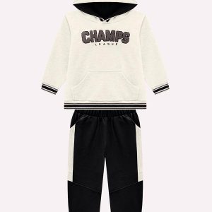 Conjunto Infantil Menino Lettering Cinza