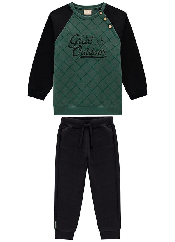 Conjunto Infantil Menino Lettering Verde