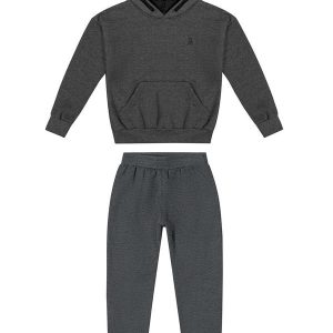 Conjunto Infantil Menino Monocromático Cinza