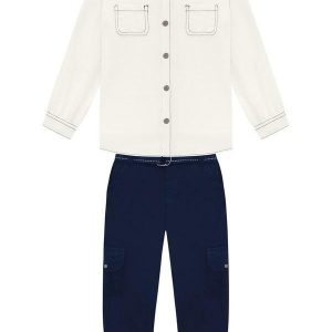 Conjunto Infantil Menino Off White