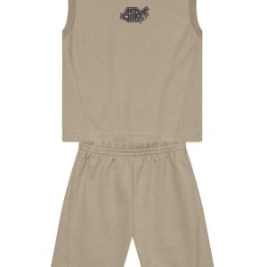 Conjunto Infantil Menino Skate Marrom