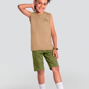 Conjunto Infantil Menino Skate Marrom