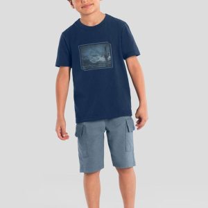 Conjunto Infantil Menino de Cacto Azul