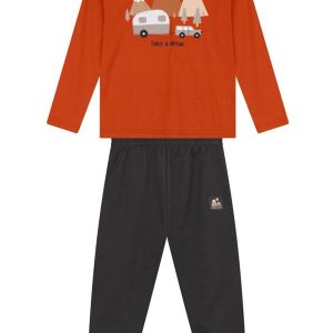 Conjunto Infantil Menino de Montanha Laranja