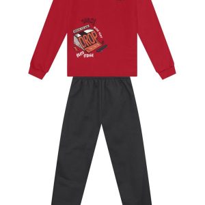 Conjunto Infantil Menino de Skate Bordô