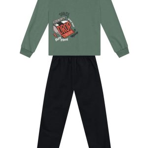 Conjunto Infantil Menino de Skate Verde