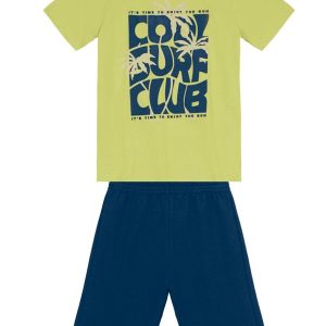 Conjunto Infantil Menino de Surf Verde