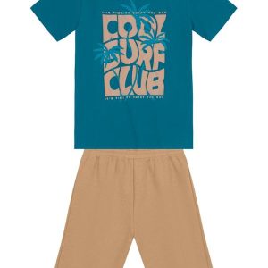 Conjunto Infantil Menino de Surf Verde