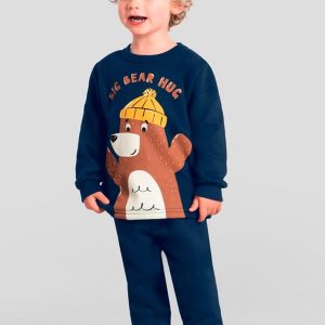 Conjunto Infantil Menino de Ursinho Azul