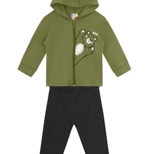 Conjunto Infantil Menino de Ursinho Verde