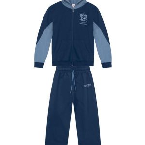 Conjunto Infantil Menino em Moletinho Azul