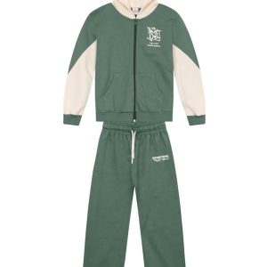 Conjunto Infantil Menino em Moletinho Verde