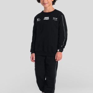Conjunto Infantil Menino em Moletom Preto