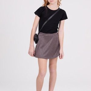 Conjunto Infantil Saia Basico Preto