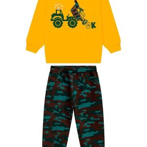 Conjunto Infantil Termo e Moletom Amarelo