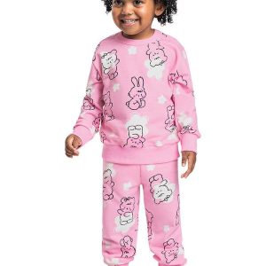 Conjunto Infantil Ursos e Coelhos Marrom