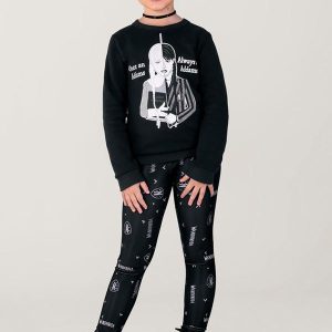 Conjunto Infantil Wandinha Menina Preto