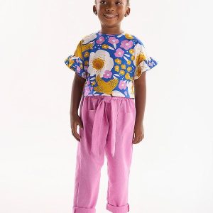 Conjunto Infantil com Blusa e Calça Azul