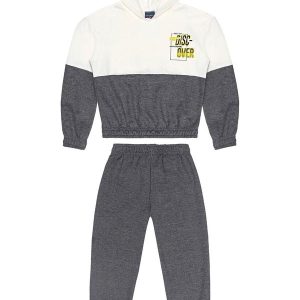 Conjunto Infantil em Moletom Branco