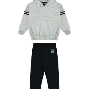 Conjunto Infantil em Moletom Cinza