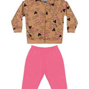 Conjunto Jaqueta e Calça Bebê Marrom