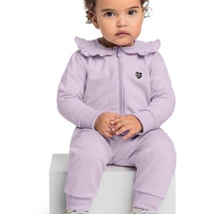 Conjunto Jaqueta e Calça Bebê Roxo
