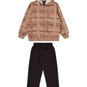 Conjunto Jaqueta e Calça Marrom