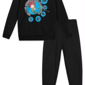 Conjunto Longo Infantil Unissex Preto