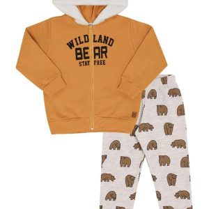 Conjunto Manga Longa Menino Amarelo