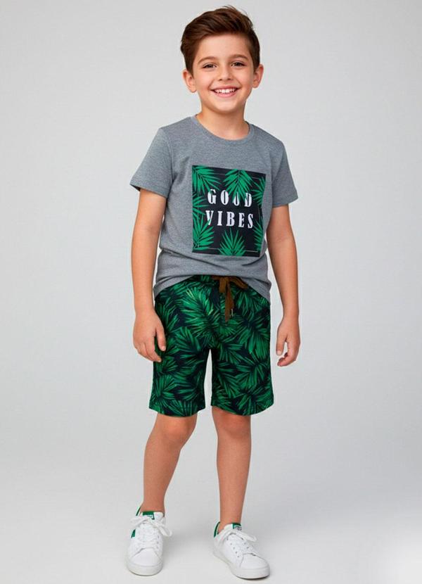Conjunto Masculino Good Vibes Mescla