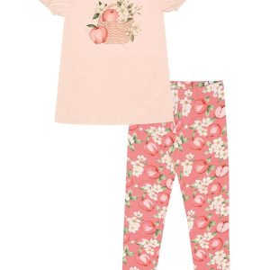 Conjunto Meia Malha Rosa