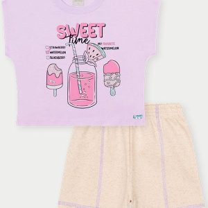 Conjunto Menina Sweet Roxo