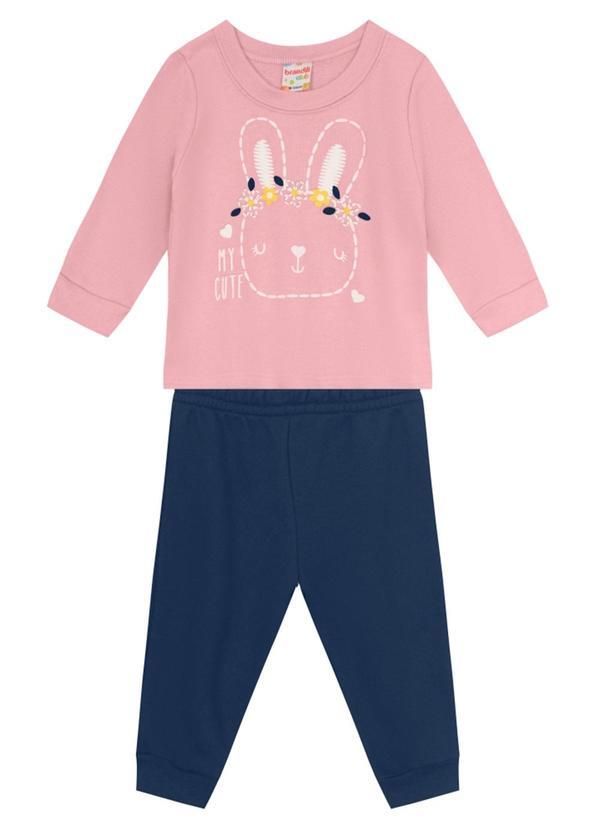 Conjunto Menina de Coelhinho Rosa