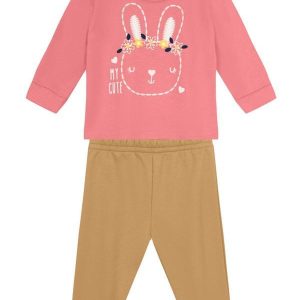 Conjunto Menina de Coelhinho Rosa