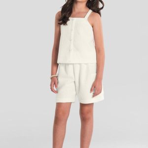 Conjunto Menina em Moletinho Quadrilê Natural