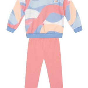 Conjunto Menina em Moletom Azul