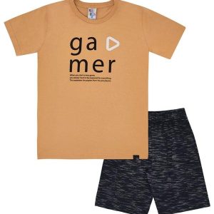 Conjunto Menino Bege