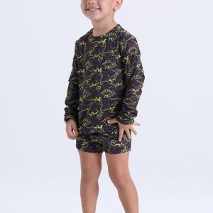 Conjunto Moda Praia Uv50+ Infantil Preto
