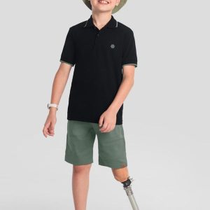 Conjunto Polo Infantil Menino Preto