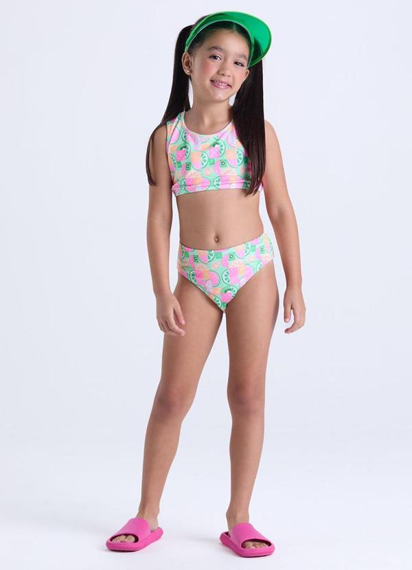 Conjunto Praia Infantil Uv50+ Laranja
